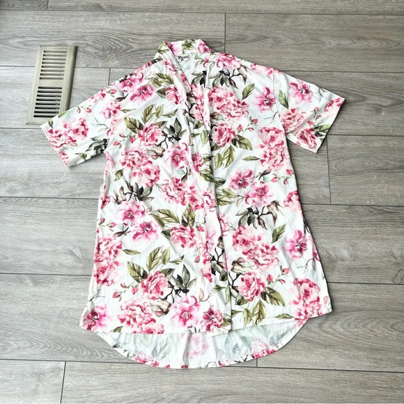 SHOW ME YOUR MUMU Brie robe Garden of blooms Short  Kimono Robe - Picture 4 of 13